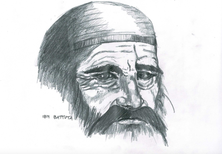 Retrato Ibn Battuta